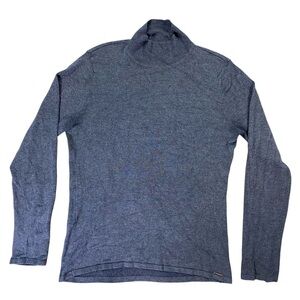 T Tahari women’s Mock Neck Long Sleeve Sweater Heather Grey Size Medium